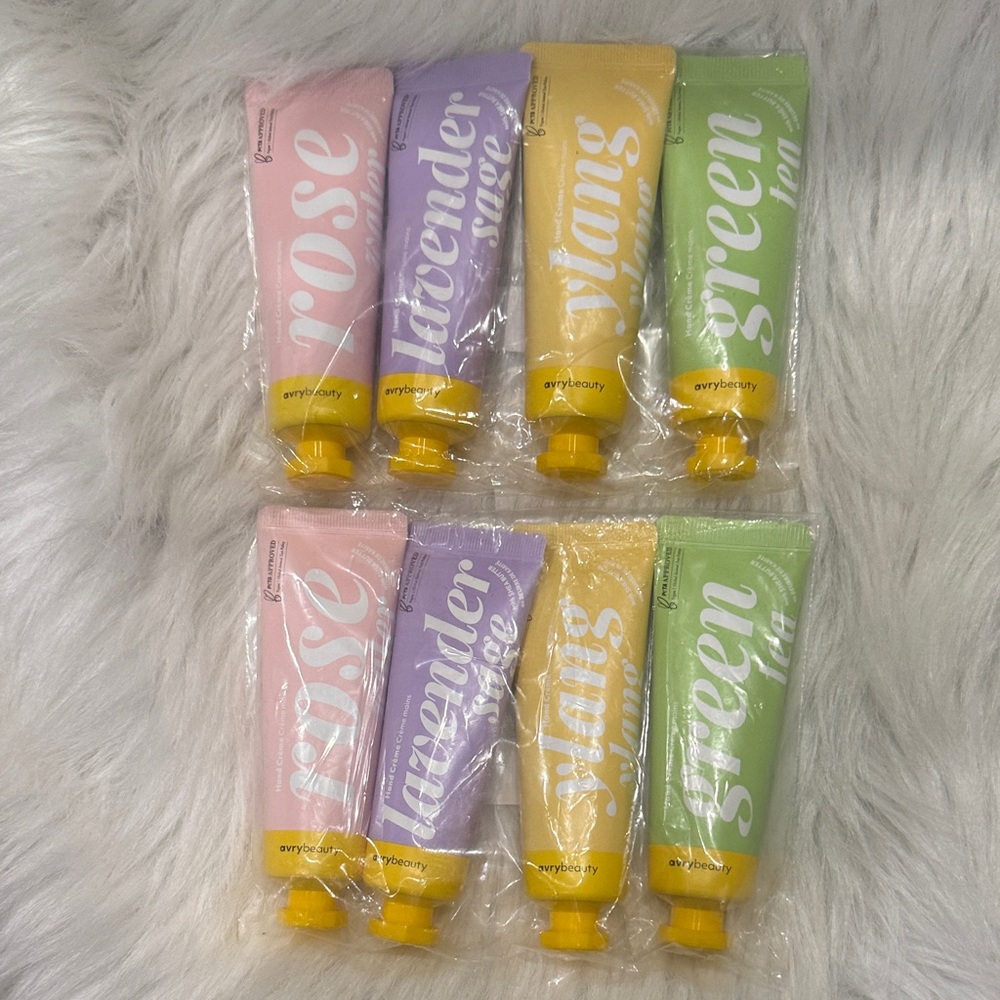 Avry Beauty 8 x 1.5 Oz Hand Creams: Rose, Lavender Sage, Ylang Ylang, Green Tea